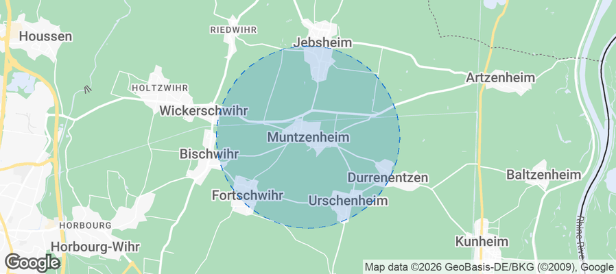Muntzenheim Airbnb map